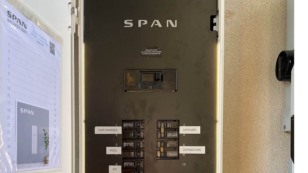 span smart panel controls